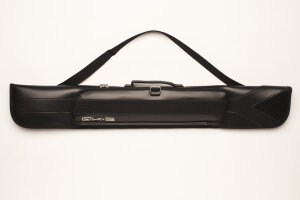 QK-S Billard-Tasche Archer 1/1 für Pool-Billard-Queues, aus Vinyl und Nylon, mit Schultergurt, Tragegriff und Seitentasche für Billardzubehör