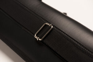 QK-S Billard-Tasche Archer 1/1 für Pool-Billard-Queues, aus Vinyl und Nylon, mit Schultergurt, Tragegriff und Seitentasche für Billardzubehör