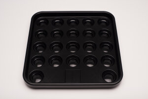 Ball tray for 22 snooker balls, 52 mm