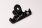 Cue-it-up cue holder for clamping on the table, black