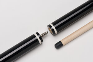 BBJ-001 Break & Jump cue for pool billiards, wine-red, with wrapless handle and synthetic tip