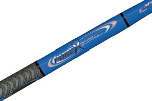 Players Pure-X HXT-P4 Break-Jump-Queue in blau mit Multizone-Sportgriffband, XLG Tip und Carbon Fiber Impact System