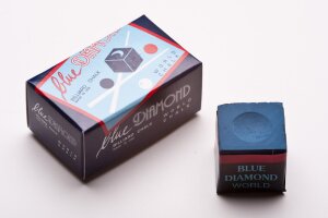 Blue Diamond Profi-Billardkreide, 2 Stück, blau