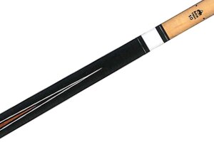 Buffalo Tech No. 6 billiard cue for pool billiard, 2-part, with solid wood top, sports grip, Uni-Loc joint