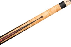 Lucasi Hybrid LHLE2 pool billiard cue with Zero Flexpoint Low Deflection hybrid upper part and Uni-Loc joint