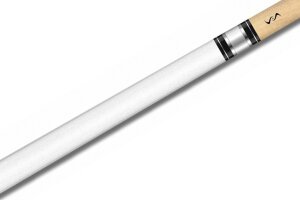 Universal U-1 pool billiard cue with low-deflection upper part, including joint protector