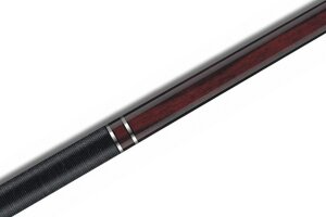 Universal U-3 pool billiard cue with low-deflection upper part, including joint protector